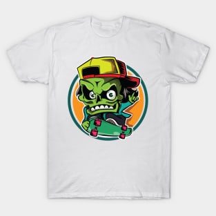 Zombie Skateboarding T-Shirt